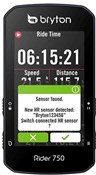 Bryton Rider 750T GPS Cycle Computer with ANT+/BLE HRM / Cadence / Speed Sensor