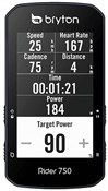 Bryton Rider 750T GPS Cycle Computer with ANT+/BLE HRM / Cadence / Speed Sensor