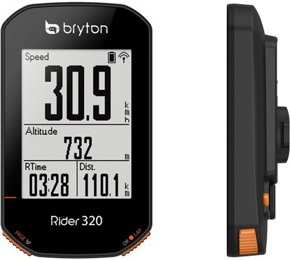 Image of Bryton Rider 320T GPS Cycle Computer Bundle - Black - With Cadence & HR Sensors}, Black