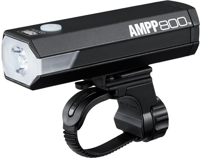 Cateye AMPP 800 USB Rechargeable Front Bike Light with Helmet Mount Strap product image