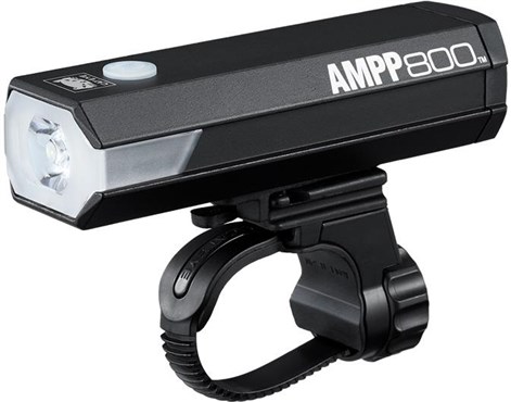 Cateye AMPP 800 USB Rechargeable Front Bike Light with Helmet Mount Kit