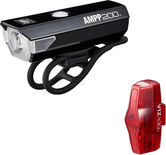 AMPP 200 & ViZ 100 Bike Light Set image 0
