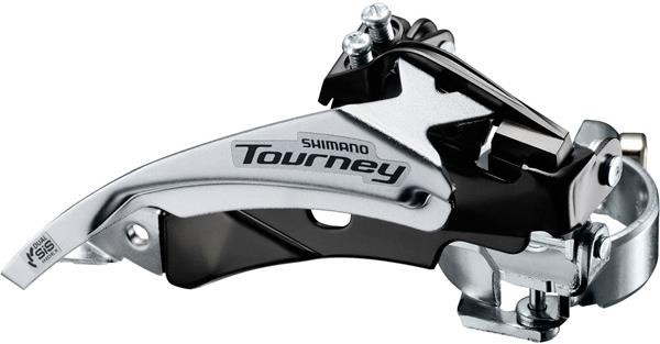 FD-TY510 hybrid front derailleur top swing, dual-pull and multi fit image 0