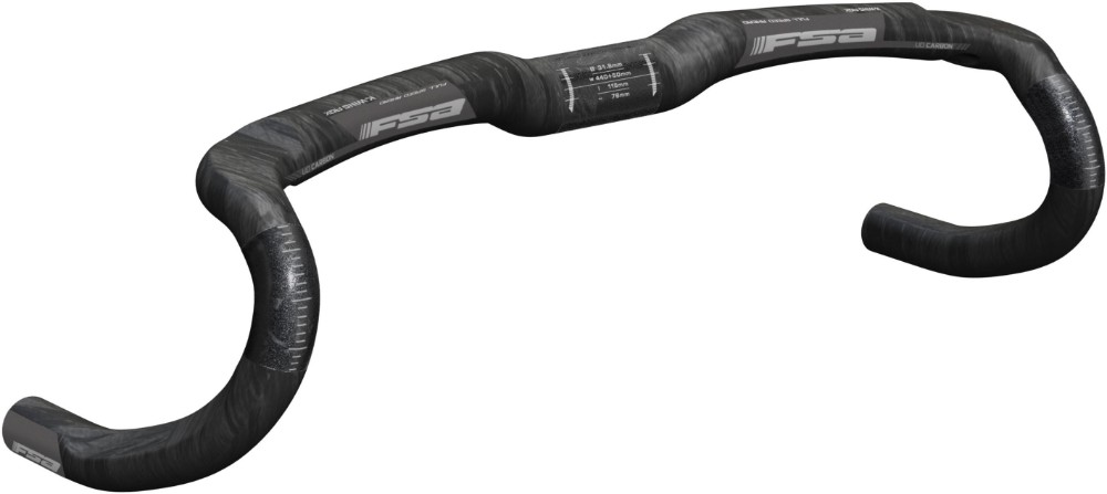 K-Wing AGX Carbon Compact Gravel / Cyclocross Handlebar image 0