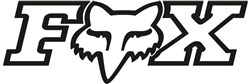 Fox Clothing F-Head-X TDC 18" Sticker