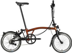 Brompton C Line Black Edition Explore - Mid Bar - Flame Lacquer 2022 - Folding Bike