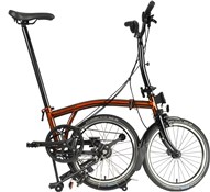 Brompton C Line Black Edition Explore - Mid Bar - Flame Lacquer 2022 - Folding Bike