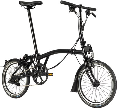 Brompton C Line Black Edition Urban - Low Bar - Gloss Black 2022 - Folding Bike