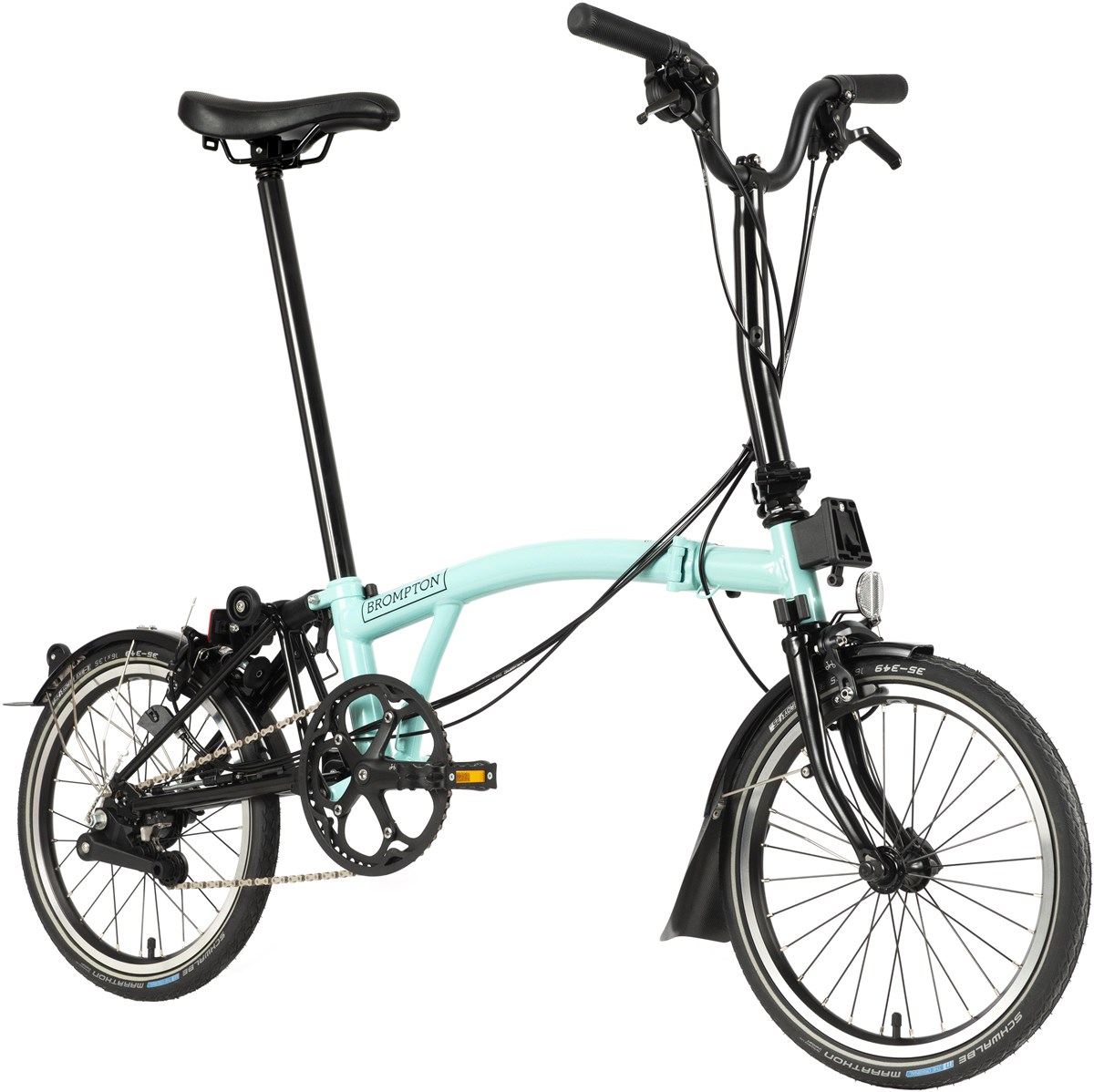 Brompton C Line Black Edition Explore - Mid Bar - Turkish Green 2022 - Folding Bike product image