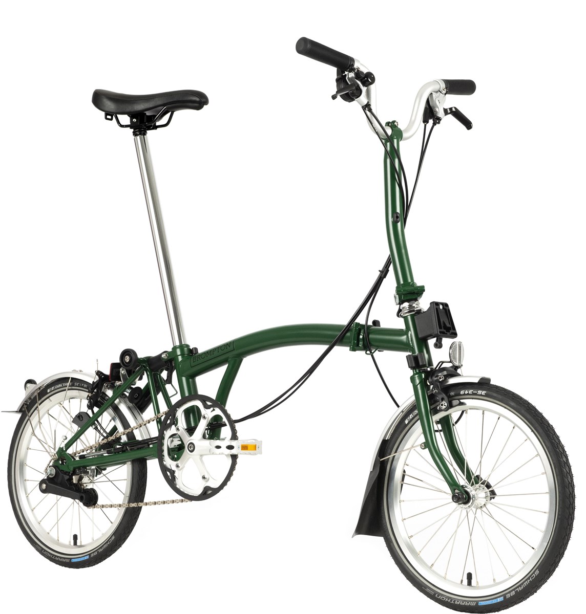 Brompton C Line Explore - Mid Bar - Racing Green 2022 - Folding Bike product image