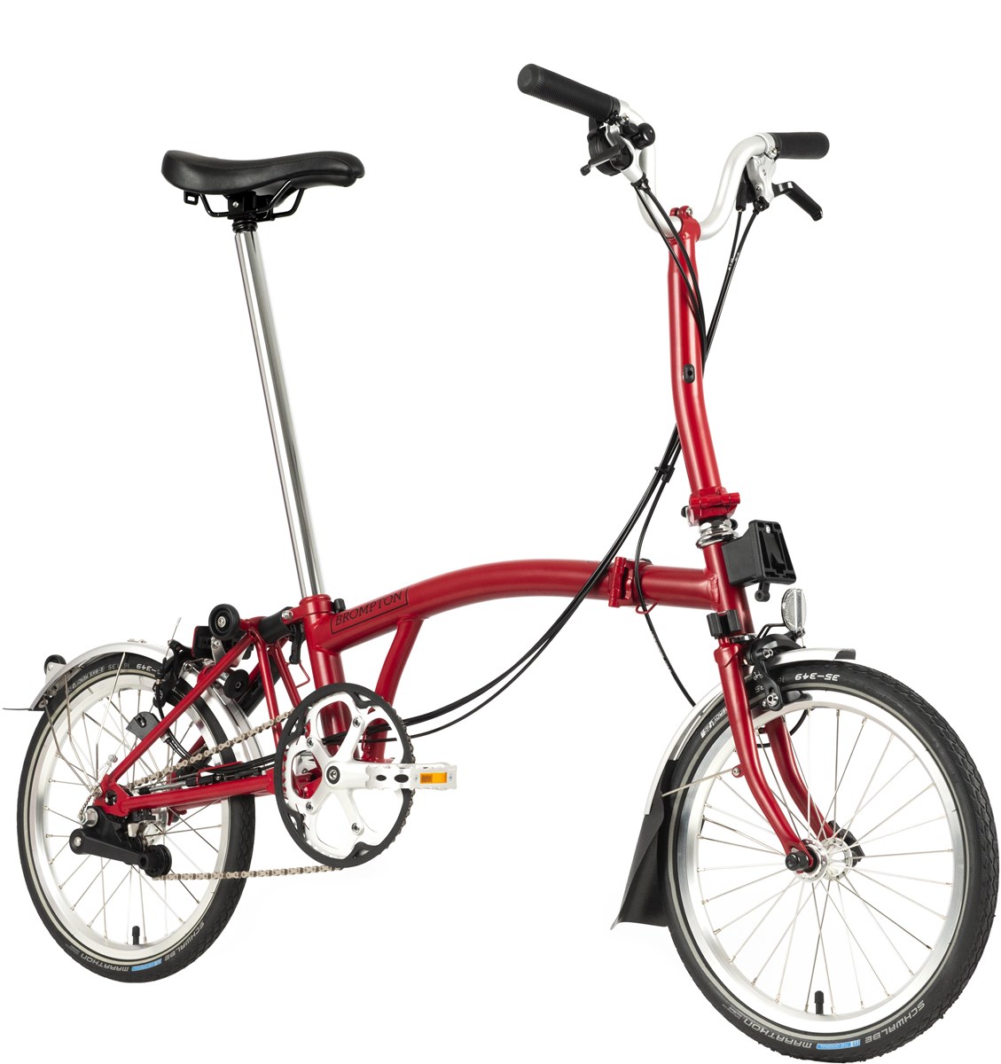 Brompton C Line Explore - Mid Bar - House Red 2022 - Folding Bike product image