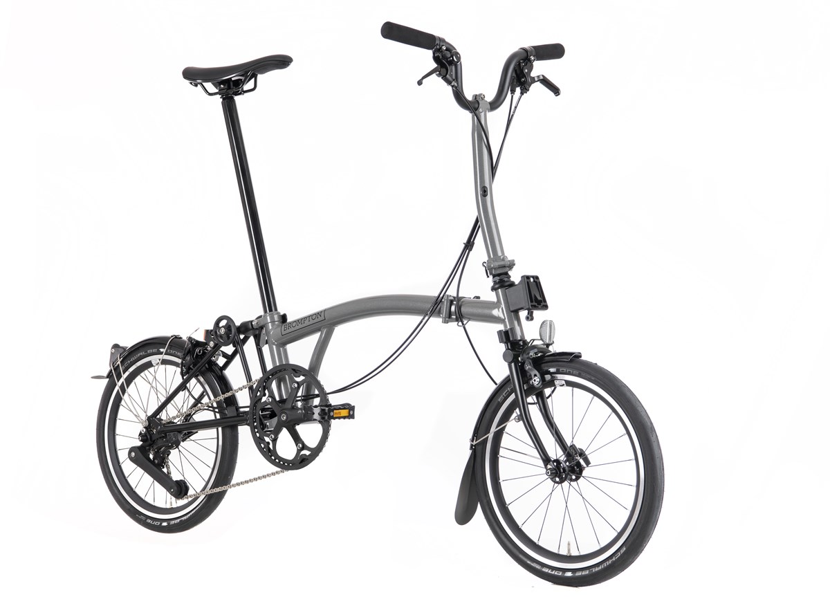 Brompton P Line Urban - Mid  Bar - Storm Grey 2022 - Folding Bike product image