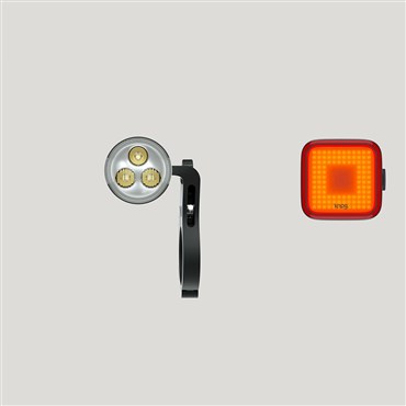 Knog PWR Road 700 & Blinder Square Rear USB Rechargeable Light Set