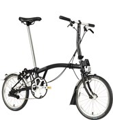 Product image for Brompton C Line Urban - Low Bar - Black  2022 - Folding Bike