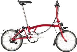Product image for Brompton C Line Urban - Low Bar - House Red 2022 - Folding Bike
