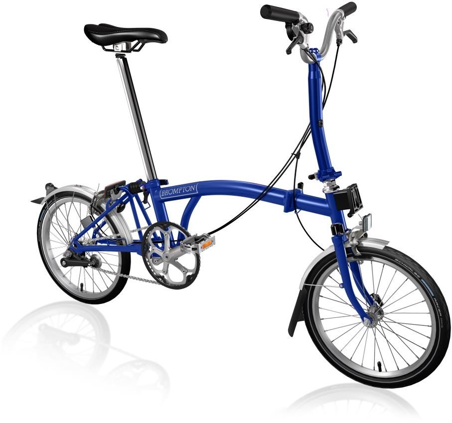 Brompton C Line Utility - Mid Bar - Piccadilly Blue 2022 - Folding Bike product image
