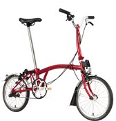 Product image for Brompton C Line Utility - Mid Bar - House Red 2022 - Folding Bike