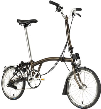 Brompton Electric C Line Explore - High Bar - Gloss Black 2022 - Electric Folding Bike | foldecykel