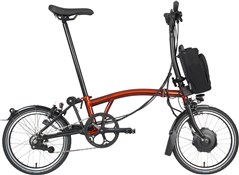 Brompton Electric C Line Explore - Mid Bar - Flame Lacquer 2022 - Electric Folding Bike