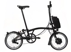 Brompton Electric C Line Explore - High Bar - Gloss Black 2022 - Electric Folding Bike