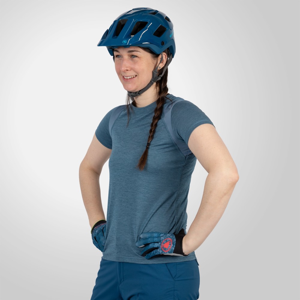 SingleTrack Womens Short Sleeve Cycling Jersey image 2