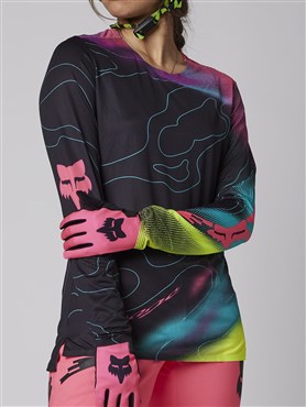 Fox Clothing Lunar - Flexair Womens Long Sleeve MTB Cycling Jersey