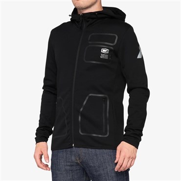 100% Viceroy Hooded Zip Tech Fleece Cycling Hoodie