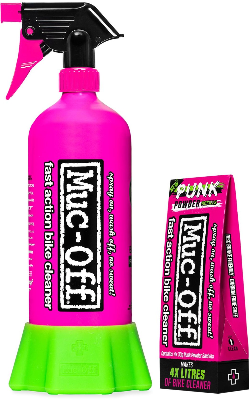 Punk Powder Bike Cleaner (4 Pack) & Bottle Bundle image 0