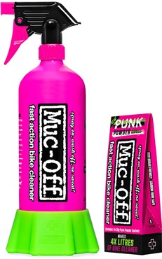 Muc-Off Punk Powder Bike Cleaner (4 Pack) & Bottle Bundle