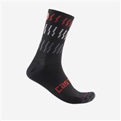 Castelli Mens Moisture Wicking Rosso Corsa 6 Cycling Socks Ultralight Odor Resistant Socks for Winter and Summer 
