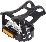M Part Essential Alloy pedals including toe clips and straps