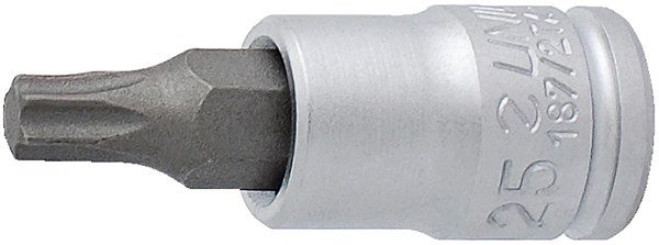 Unior Screwdriver Socket with TX Profile 1/4"