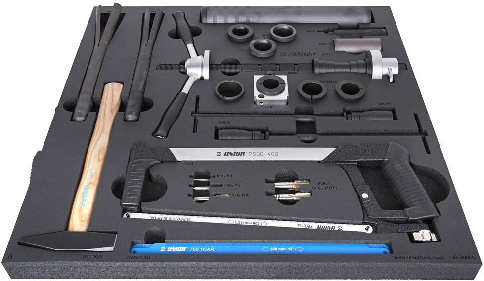 Set Of Tools In Tray 2 For 2600C - Frame and Fork Tools image 0