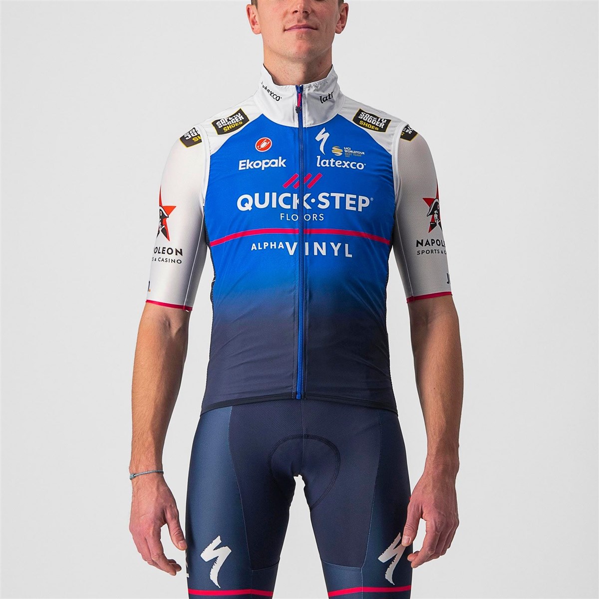Castelli Quick-Step Alpha Vinyl Pro Team Pro Light Wind Cycling Vest product image