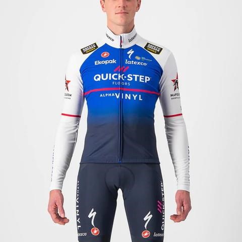 Castelli Quick-Step Alpha Vinyl Pro Team Long Sleeve Thermal Long Sleeve Cycling Jersey product image