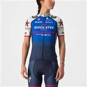 Castelli Quick-Step Alpha Vinyl Pro Team Competizione Womens Short Sleeve Cycling Jersey