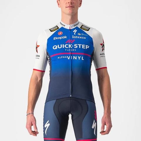 Castelli Quick-Step Alpha Vinyl Pro Team Competizione Short Sleeve Cycling Jersey product image