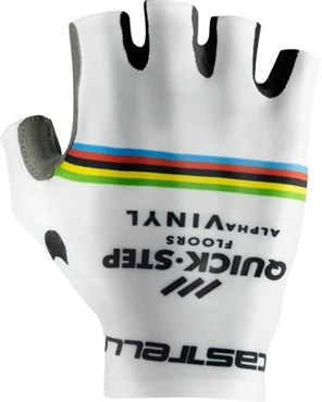 Castelli Quick-Step Alpha Vinyl Pro Team Competizione Mitts / Short Finger Cycling Gloves No Pad