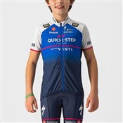 Castelli Quick-Step Alpha Vinyl Pro Team Kids Short Sleeve Cycling Jersey