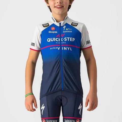 Castelli Quick-Step Alpha Vinyl Pro Team Kids Short Sleeve Cycling Jersey product image