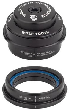 Wolf Tooth Performance Geoshift Angle Headset 2 Degree EC44/28.6 Upper, ZS56/40 Lower / Head Tube