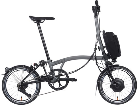 Brompton Electric P Line Urban - High Bar - Storm Grey 2023 - Electric Folding Bike