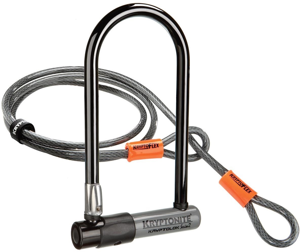 Kryptonite Kryptolok Series 2 D Lock with 4 Foot Flex Cable product image