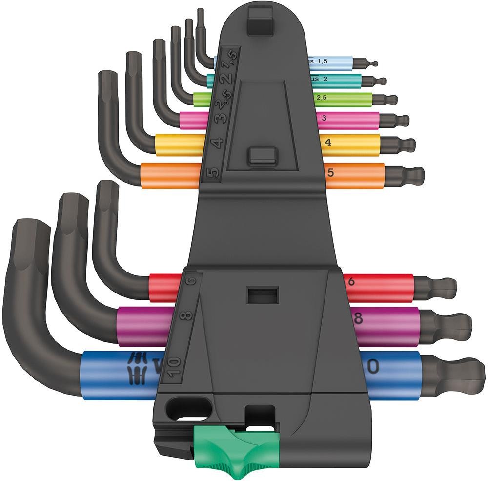 9 Piece 950/9 Hex-Plus Multicolour 2 L-key Set BlackLaser Tool Set image 1