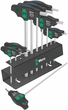 Wera 10 Piece T-Handle Hex & Torx Key Bicycle Tool Set