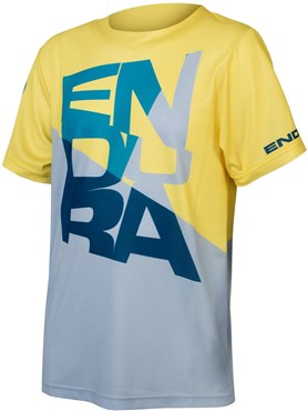 Image of Endura SingleTrack Core Kids Short Sleeve Cycling Jersey - Blueberry / 7 - 8 Years