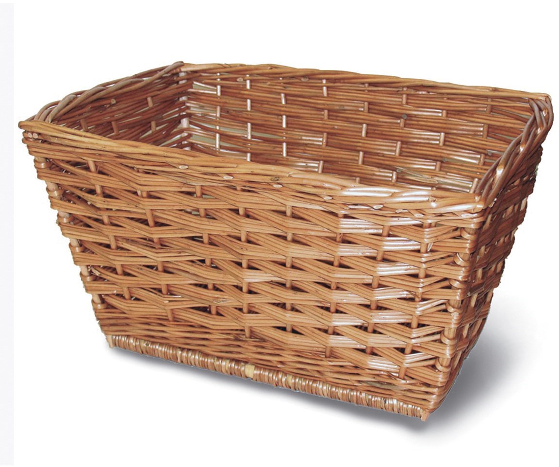 Basil Wicker Front Basket and Leather Straps product image