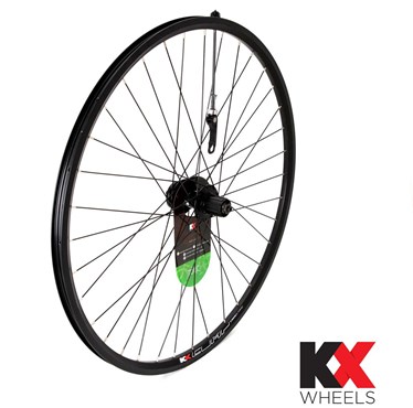Image of KX Wheels Hybrid Doublewall Q/R Cassette Disc Brake Rear 700c Wheel