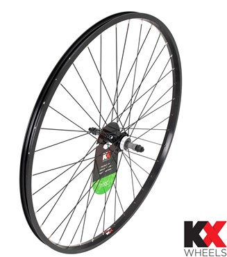KX Wheels Hybrid Singlewall Solid Axle Screw On Rim Brake Rear 700c Wheel