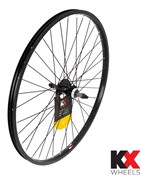 KX Wheels MTB Singlewall Solid Axle Screw On Rim Brake Rear 26" Wheel